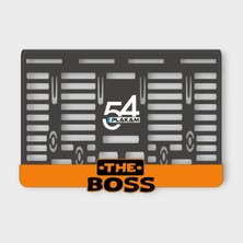 Pi Dekorasyon The Boss Truncu 3D Kabartmalı Pleksi Motor Plakalığı