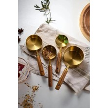 Najmaddin 4'lü Ahşap Saplı Ölçü Kaşığı