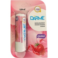 Dárme® Çilek Özlü Nemlendirici Dudak Bakım Kremi – Onarıcı, Besleyici ve Parlatıcı Lip Stick (Lüks Meyve Serisi)