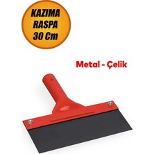 PremiumPort Çelik Saplı Kazıma Sıyırma Raspası, 30 Cm, Inşaat ve Zemin Temizliği