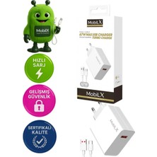 Mobilix Mobilx 67 Watt Turbo Max Hızlı Şarj Aleti + Type C USB Kablo