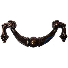 Dekoratif Zamak Üzümlü Kulp - 64MM, Eskitme, 1 Adet