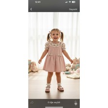 Gültekin Bebe Kumru Kız Çiçek Gömlekli Jile Takım 6-18 AYLIK-4440403 - Gül Kurusu