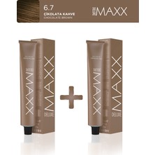 Maxx Deluxe 2'li Tüp Boya 100 ml 6.7 Çikolata Kahve