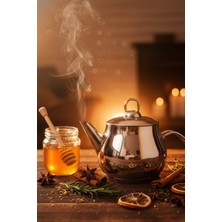 PremiumPort Paslanmaz Çelik Bitki Çayı Demliği, 1,50 Litre, Şık ve Dayanıklı Tasarım