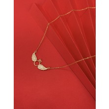 Tek Taş Kanat Kolye