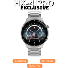 Normadia X4 Pro 46 mm Akıllı Saat, Çoklu Kordon Seçenekleri, 2024 Model