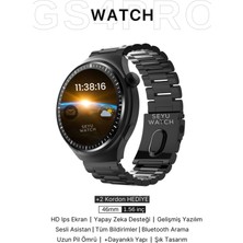 Normadia Akıllı Saat Gs 4 Pro Nfc ve Arama Özelliği, iPhone ve Android Uyumlu Siyah