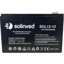 Solinved 12V 12AH Ups ve Alarm Aküsü