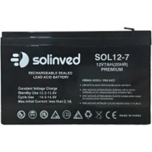 Solinved 12V 7AH Ups ve Alarm Aküsü Premium