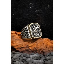 Silverplus Hiç Yazılı Telkari Işlemeli 925 Ayar Gümüş Erkek Yüzük