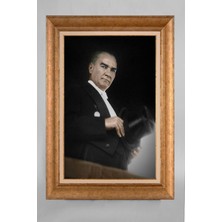 Giyense Özel Seri Altın Paspartulu Çerçeveli Atatürk Tablo T329