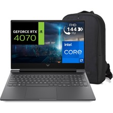 Hp Victus 16-R0071NT 8V898EA C7 I7-13700H 16 GB 1 Tb 8 GB RTX4070 16.1" Full Hd Windows 11 Pro Gaming Laptop + Çanta