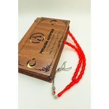 İbrahim Altıntaş Şeffaf Kırmızı Kapsül Kesim Kehribar Tespih