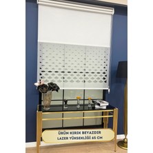 Volper Mekanik VP1001 Çift Mekanizmalı Lazer Kesim Tül ve Stor Perde (Kırık Beyaz)