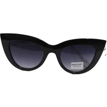 Luxon Collection Unisex Siyah Çerçeveli Mavi Camlı Şık Görünüm Gözlük