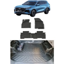 Sahler Chery Tiggo 8 Makyajlı Kasa 2025 ve Sonrası 4.5d Paspas 3D Rizline Bagaj Havuzu