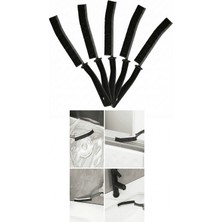 Marsilyan 5 Adet Ince Kıl Fırça Banyo Mutfak Pencere Oluk Klozet Kenarı Kavisli Detay Temizleme Fırçası