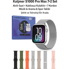 Normadia S 1000 Promax Akıllı Saat ve Kulaklık Hediye Seti, Şıklık ve Teknoloji