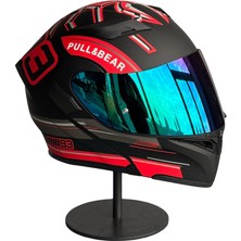 Scharf 902 Çene Açılır Motosiklet Kaskı – Güneş Gözlüklü (Rainbow Green Vizörlü) Mx3