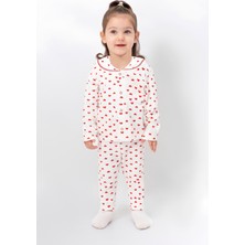 Loodus Kalpli Yakası Çizgili Bebek Pijama Takımı