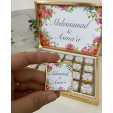 Siyah Lale Karton Kutulu Baskılı Madlen Çikolata 75 Adet