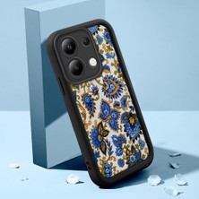 HONTINGA Xiaomi Redmi Note 13 ile Uyumlu Kılıfı Düşüme Önleyici Basitlik Anti Düşme Kamera Korumali Klasik Desenler Siyah Desen Yumuşak Silikon Telefon Kılıfı Kadın ve Erkek Için Uygundur K2-0214