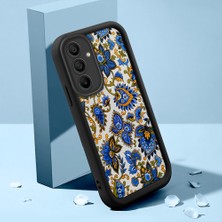 HONTINGA Samsung Galaxy A15 ile Uyumlu Kılıfı Düşüme Önleyici Basitlik Anti Düşme Kamera Korumali Klasik Desenler Siyah Desen Yumuşak Silikon Telefon Kılıfı Kadın ve Erkek Için Uygundur K2-0214