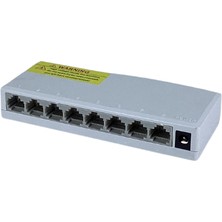 Longline 10-Port 10/100MBPS Masaüstü 8-Port Poe+ 2xuplink Switch