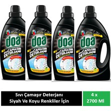 Doa Sıvı Çamaşır Deterjanı Siyah ve Koyu Renkler 4 x 2700 ml