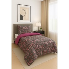 Sternen Glanz Veloria Pamuklu Çift Taraflı Desenli Tek Kişilik Yorgan ve Yastık Kılıfı Seti / Uyku Seti