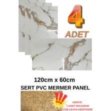 Renkli Duvarlar 4 ADET 60x120cm Alternatif Kaplama UV PVC Elegant Mermer Desenli  Ev Ofis Otel Duvar Kaplama Paneli