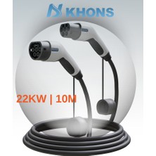 Khons Elektrikli Araç Şarj Kablosu Tip- 2 / Tip-2 | 10M