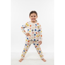 Loodus Pamuklu Unisex Esnek Rahat Kalıp Çocuk Alt Üst Takım Pijama