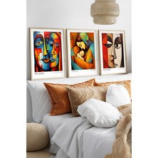 Huhuli Ahsap Çerceveli Pablo Picasso Tablo Seti HUHU547