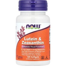 Now Foods Lutein & Zeaxanthin │25 Mg Lutein + 5 Mg Zeaxanthin│- 120 Softgels Optimize Sleep Quality*
