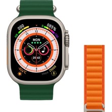 Normadia Ultra Akıllı Saat 8 Ultra 49MM Nfc Gps Kablosuz Şarj Yeşil Kordon