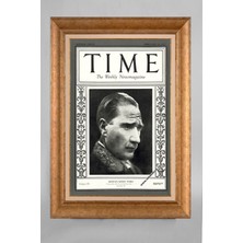 Giyense Özel Seri Altın Paspartulu Çerçeveli Atatürk Tablo T172