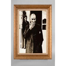 Giyense Özel Seri Altın Paspartulu Çerçeveli Atatürk Tablo T228