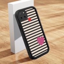 Ucuc Realme C25/C12/C25S Uyumlu Siyah Silikon Kalp Desenli Lens Koruma Şok Emici Esnek Kılıf