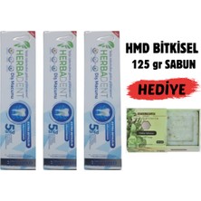 Herbadent Diş Macunu 3 Adet & 125 gr HMD Sabun Hediye