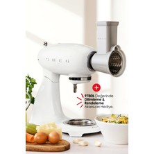 Smeg 50's Style Retro 4.8 Litre Beyaz Stand Mikser SMF03WHEU