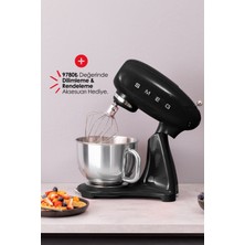 SmeG 50's Style Retro 4.8 Litre Siyah Stand Mikser SMF03BLEU