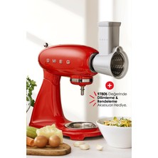 Smeg 50's Style Retro 4.8lt Red Full Body Stand Mikser SMF03RDEU