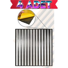 Renkli Duvarlar 4 Adet 68cmx68cm Yapışkanlı Gri Sünger Akustik Duvar Paneli Kağıdı Sticker Ofis Salon Otel Nw189