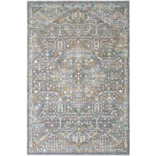 Cool Halı Mondela Gri Renkli Vintage Eskitme Etnik Yumuşak Makine Dokuma Dekoratif Salon Ev Oturma Oda Halısı