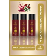 Lorinna Paris Lovely Cherry Deodorant Set 3X200 ml