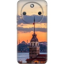 Senada Honor Magic 8 Lite Kılıf Desenli Baskılı Tpu Rubber Kapak Kız Kulesi
