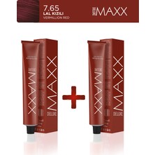 Maxx Deluxe 2'li Tüp Boya 60 ml 7.65 Lal Kızılı