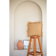 Bohemart Boho Yastık Rafya Kare Elişi Kırlent Dolgulu Tasarım